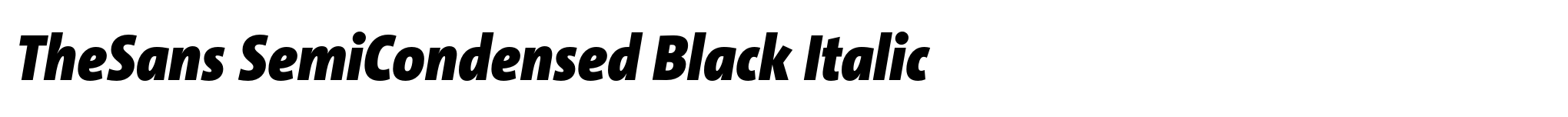 TheSans SemiCondensed Black Italic image
